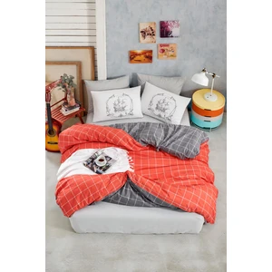 New Home Newhome Ranforce Çift  Kişililik Nevresim Takımı Trendy Colors Turuncu 1167-06