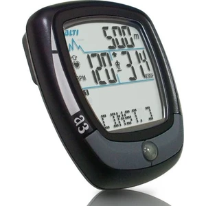 Kilomrtre Saati Ec A3 Kablosuz 46 Fonksiyon Speed + Altimeter + Heart Rate Siyah