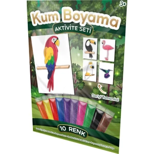 Kumbo Kum Boyama Ara Papağan Kum Boyama Aktivite Seti