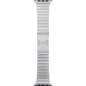 Apple Watch bütün Seri leri ile uyumlu  42-44-45-49 mm Metal Baklalı Kordon Gümüş
