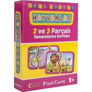 Dıytoy 2 ve 3 Parçalı Hayvanlar Tamamlama Kartları