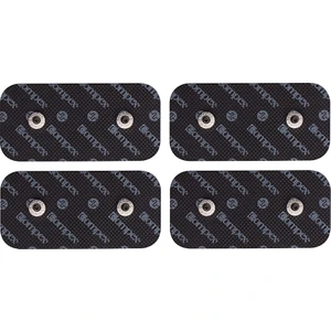 42216-4 Compex Performance Dual Snap 5 x 10 cm Çift Çıtçıtlı Siyah Tens Elektrot Pedi, 4 Adet