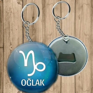 Özcan Tasarım Oğlak Burcu Anahtarlık - Açacaklı Anahtarlık