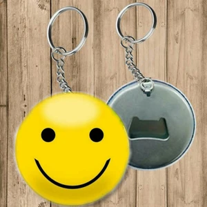 Özcan Tasarım Gülen Surat Emoji Anahtarlık - Açacaklı Anahtarlık