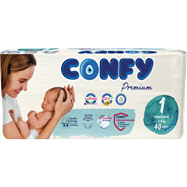confy premium bebek bezi 1 beden yenidogan 40 li fiyati