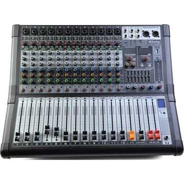 K.mKDU‼️ König K-12 P1000 Fx 1000 Watt 12 Kanal Power Mikser Fiyatı