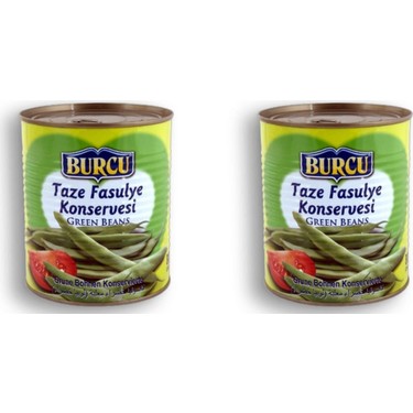 Burcu Taze Fasulye Konserve 800 Gr X 2 Toplam 1 6 Kg Fiyati