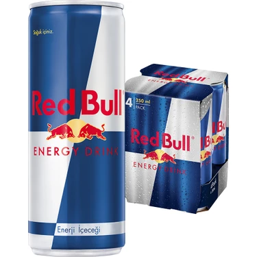 Red Bull Enerji İçeceği 4x250