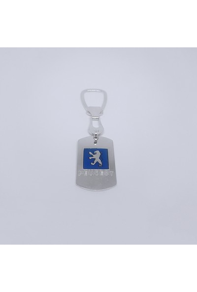 Zuk Collection Gümüş Peugeot Logolu Anahtarlık