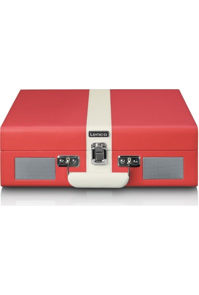 Lenco Classic Phono TT-110 Kırmızı Hoparlörlü Bluetoothlu Retro Pikap Plak Çalar
