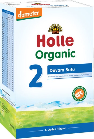 Holle 2 Organik Devam Sütü 600 gr