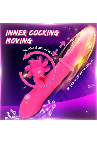 Perfect Lover Hareketli Halkalı Tavşan Vibratör Klitoral Uyarıcı Döner Dil