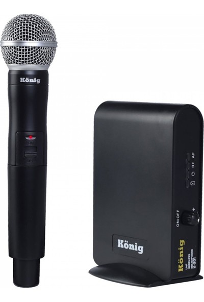 König K301- El Kablosuz El Tipi Uhf Kablosuz Mikrofon
