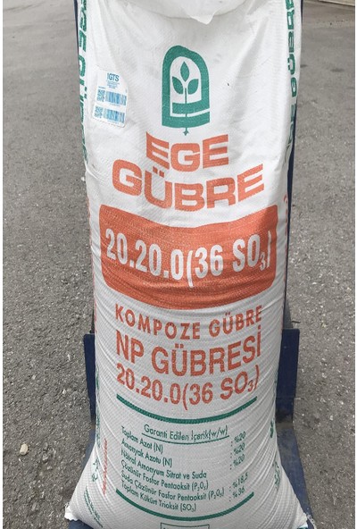 Ege Gübre 20.20.0 Np Taban Azotlu Fosforlu Kompoze Gübresi - 25 kg