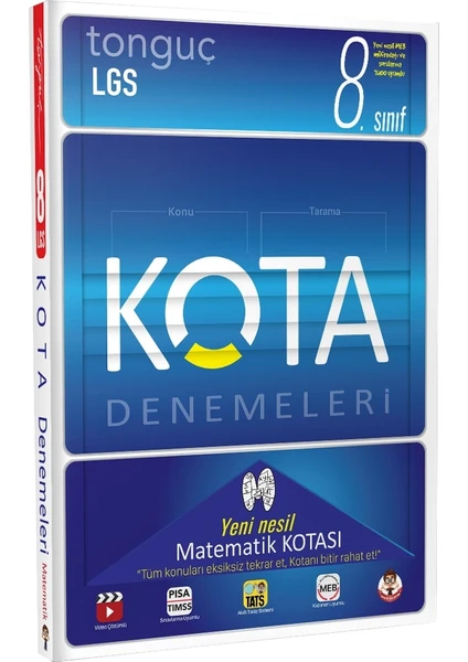 Tonguç Akademi 8.Sınıf Kota Konu Taramaları Matematik Kotası