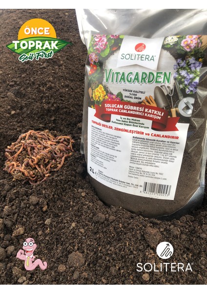 Vitagarden Organik Solucan Gübresi Özel Karışımı 2 Lt fiyatları