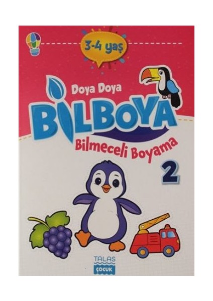 Doya Doya Bil Boya Bilmeceli Boyama 2 (3-4 Yaş)