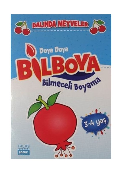 Dalında Meyveler - Doya Doya Bil Boya Bilmeceli Boyama (3-4 Yaş)