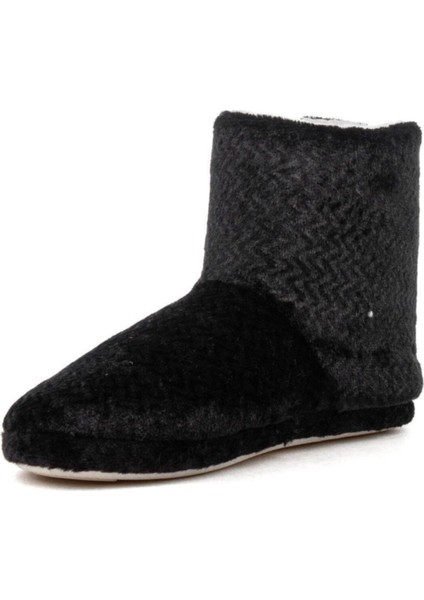 Bayan Siyah Ev Botu Panduf Ev Terliği PPC01351 fiyatları