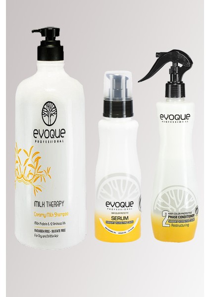 Milk Therapy Sülfatsız Şampuan 1000 ml +Smart Keretin Bakım Sprey 200 ml + Smart Keratin Saç Serum 125 ml
