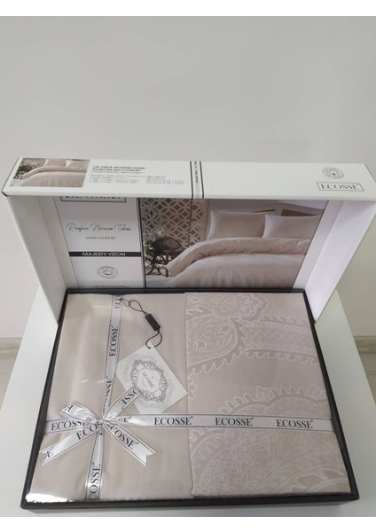 Ecossse Glory Pudra Çift Kişilik Nevresim Takımı fırsatları