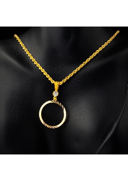 Tam Altınlık Zincirli 14 Ayar Kolye fiyatları