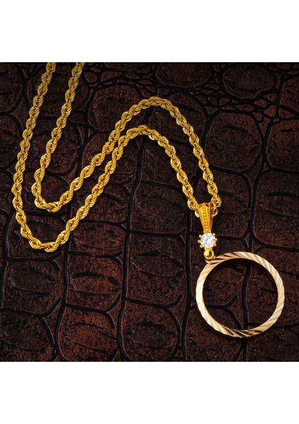 Tam Altınlık Zincirli 14 Ayar Kolye modelleri