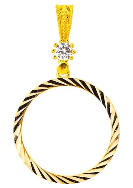 Çeyrek Altınlık 14 Ayar Kolye Ucu