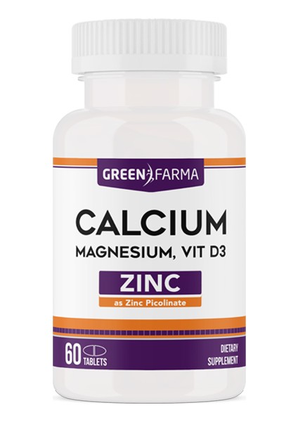 Kalsiyum Magnezyum Çinko D3 60 Tablet