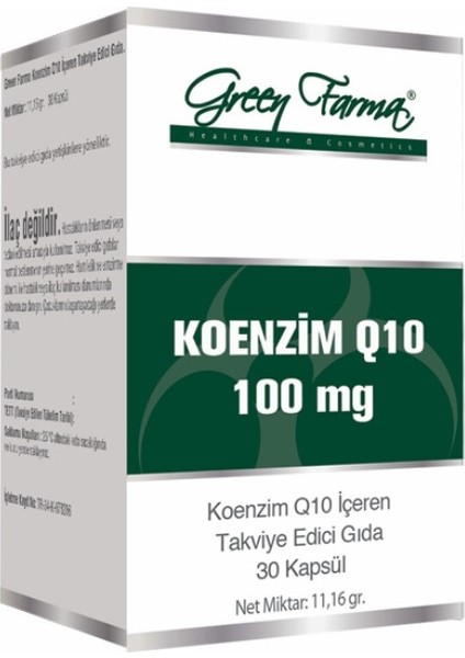 Koenzim Q10 30 Kapsül