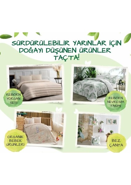 - Natura Indigo Çift Kişilik Reborn Yorgan Seti