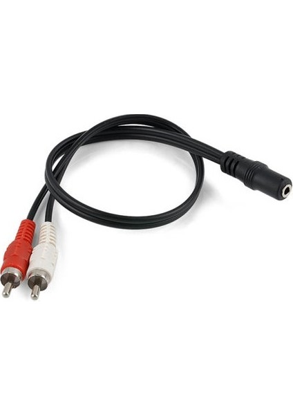 4823 3.5mm Stereo To 2rca Tos Çevirici Dönüştürücü Adaptör Kablosu - 40CM