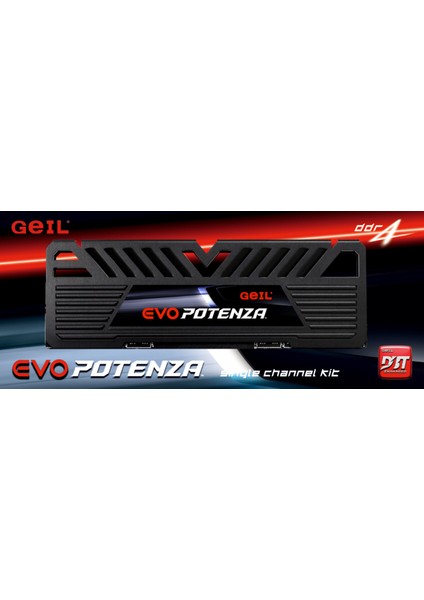 Geıl Evo Potenza-Amd Ryzen 8GB 3200MHz 1.35V CL16 Gamıng Pc Ram Black GAPB48GB3200C16ASC