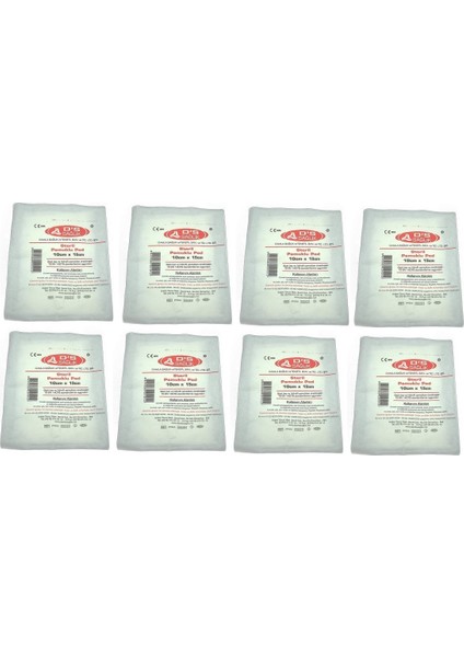 Steril Pamuklu Ped Gazlı Bez 10 cm x 15 cm 30 Adet