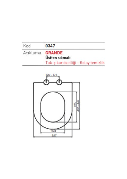 Yavaş Kapanan Klozet Kapağı Grande Thermoplast fiyatları