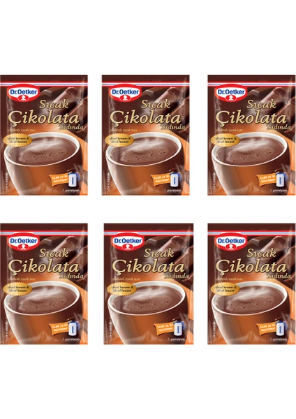 Dr. Oetker Sıcak Çikolata Tadında ( 25 gr x 6 )