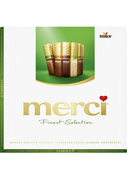 Merci Finest Selection Crispy Almond Chocolate 250 gr