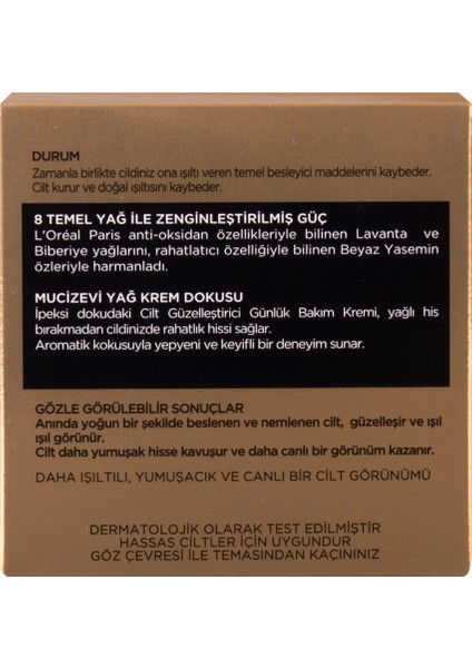 Mucizevi Yağ Cilt Güzelleştirici Günlük Bakım Kremi