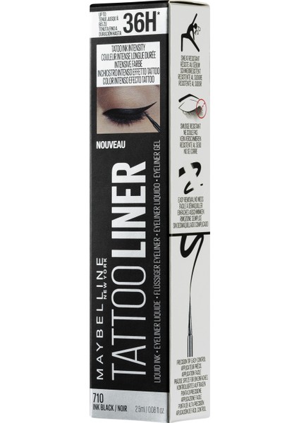 Maybelline New York Tattoo Liner Likit Eyeliner - Siyah