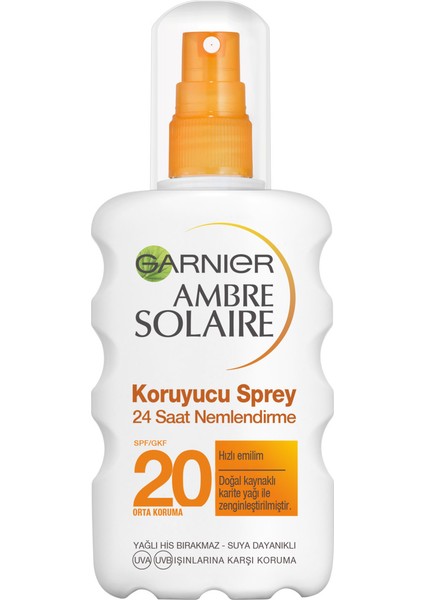 Garnier Ambre Solaire Güneş Koruyucu Sprey Gkf20 200Ml