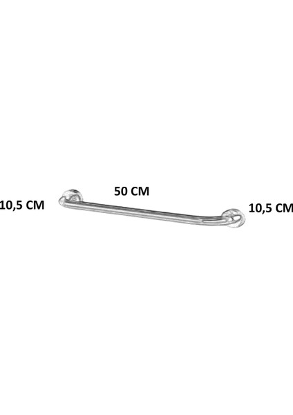 Paslanmaz 304 Ø32 50 cm Engelli Tutunma Barı