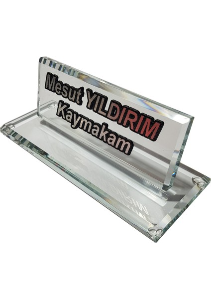 Kişiye Özel Kristal Masaüstü Kalemlik Ofis Makam M146 Slv