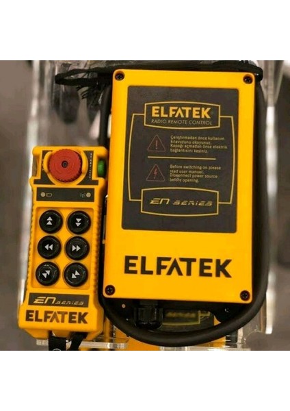Elfatek 6 Buton Çift Kademe Vinç Uzaktan Kumanda Seti