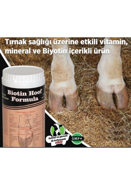 Biotin Hoof Formula 1 kg Tırnak Sağlığı Üzerine Etkili VITAMIN8680751052057