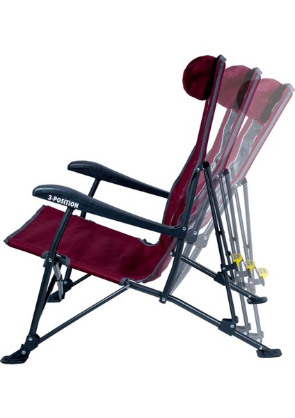 Low - Ride Recliner™ 3 Kademeli Katlanır Kamp Sandalyesi