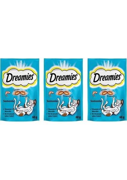 Somonlu Kedi Ödül Maması 60 gr x 3 Adet