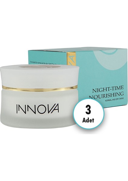 Cosmetics Night-Time Krem - Gece Bakım Kremi 50 ml x 3 Adet