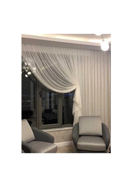 Kruvaze Perde Tül Fon Toplama Halat Kordon Braçol 300 cm 1 Adet