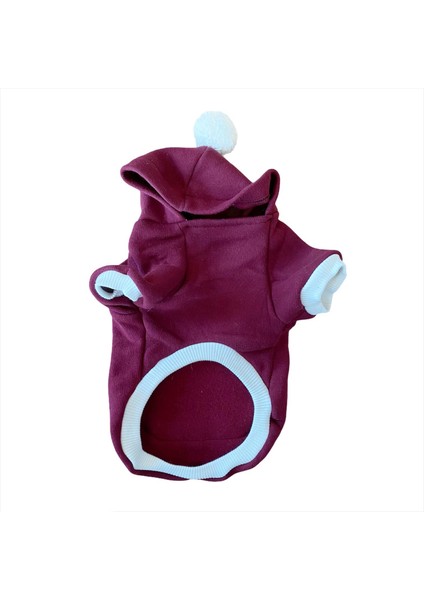 Cream Bordo Kapşonlu Sweat By Kemique Köpek Kazağı fırsatları