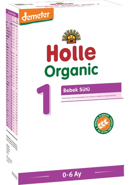 1 Organik Bebek Sütü 400 gr